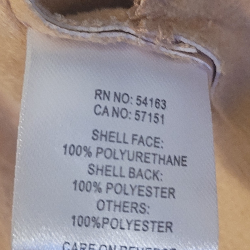 MARC NEW YORK Faux Leather Self-Tie VEST, NWOT, M, Buttery Camel - BEAUTIFUL! - Picture 5 of 13